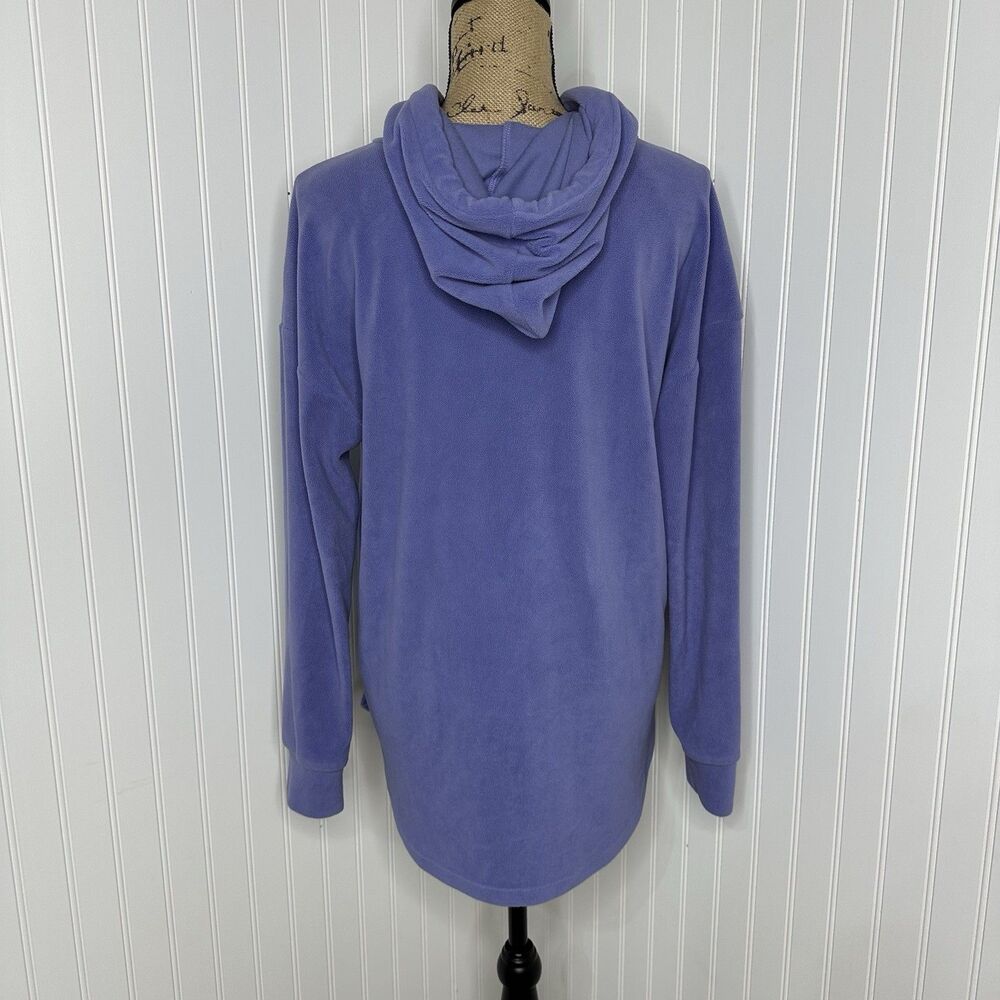 PacSun Lavender Fleece Hoodie Sz M Purple Coastal Granddaughter Soft Girl Cozy - Picture 5 of 13